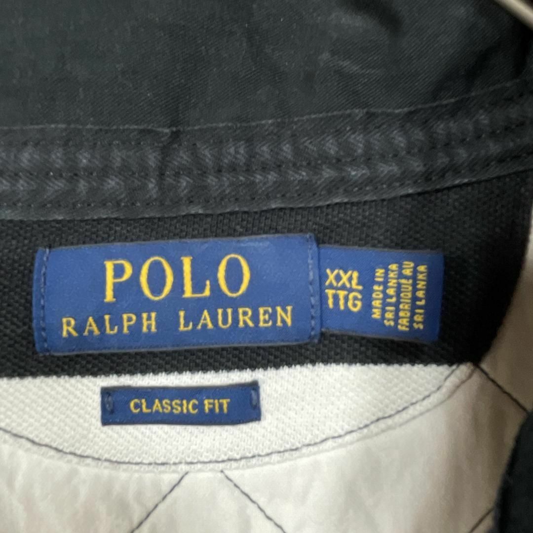 POLO RALPH LAUREN(ポロラルフローレン)の①59T ポロラルフローレン 半袖ポロシャツ スカルワッペン メンズ夏物古着 メンズのトップス(ポロシャツ)の商品写真