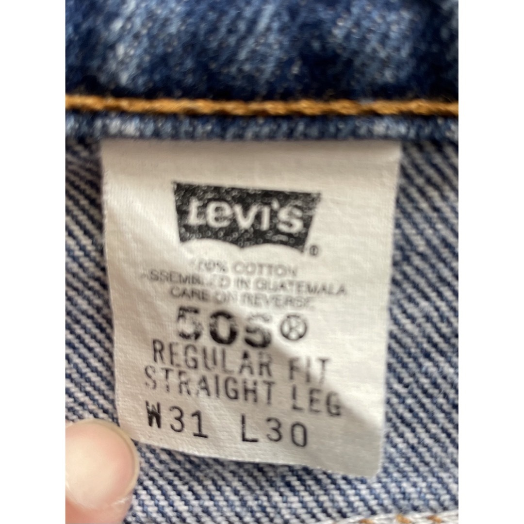 Levi's(リーバイス)の8月末削除　Levi’s（リーバイス）505 グアテマラ製　90s【W31】 メンズのパンツ(デニム/ジーンズ)の商品写真