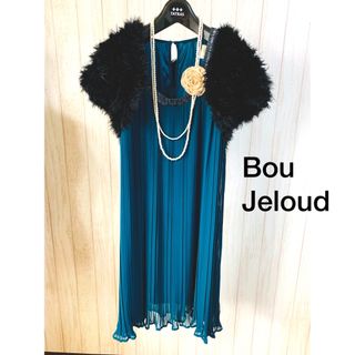 ブージュルード(Bou Jeloud)のBou Jeloud プリーツ ビジュー　ワンピース(ひざ丈ワンピース)