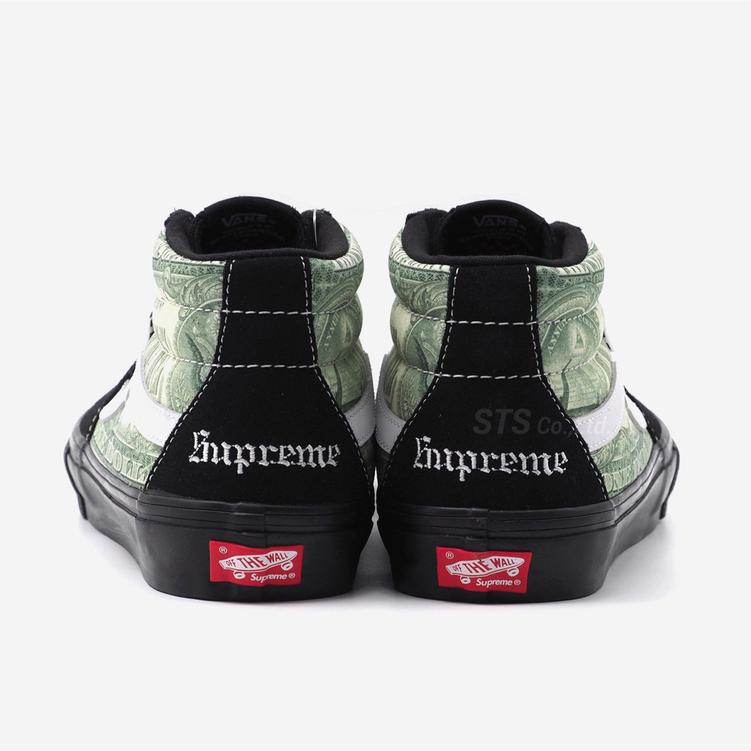 Supreme Vans Dollar Skate Grosso Mid 28