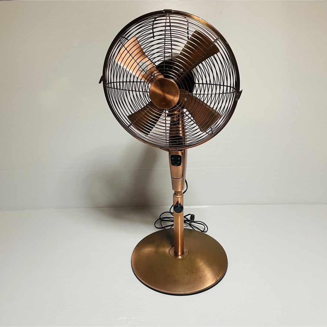 ドウシシャ(ドウシシャ)のドウシシャ レトロ　扇風機 ブロンズ銅 PIR-350 スマホ/家電/カメラの冷暖房/空調(扇風機)の商品写真