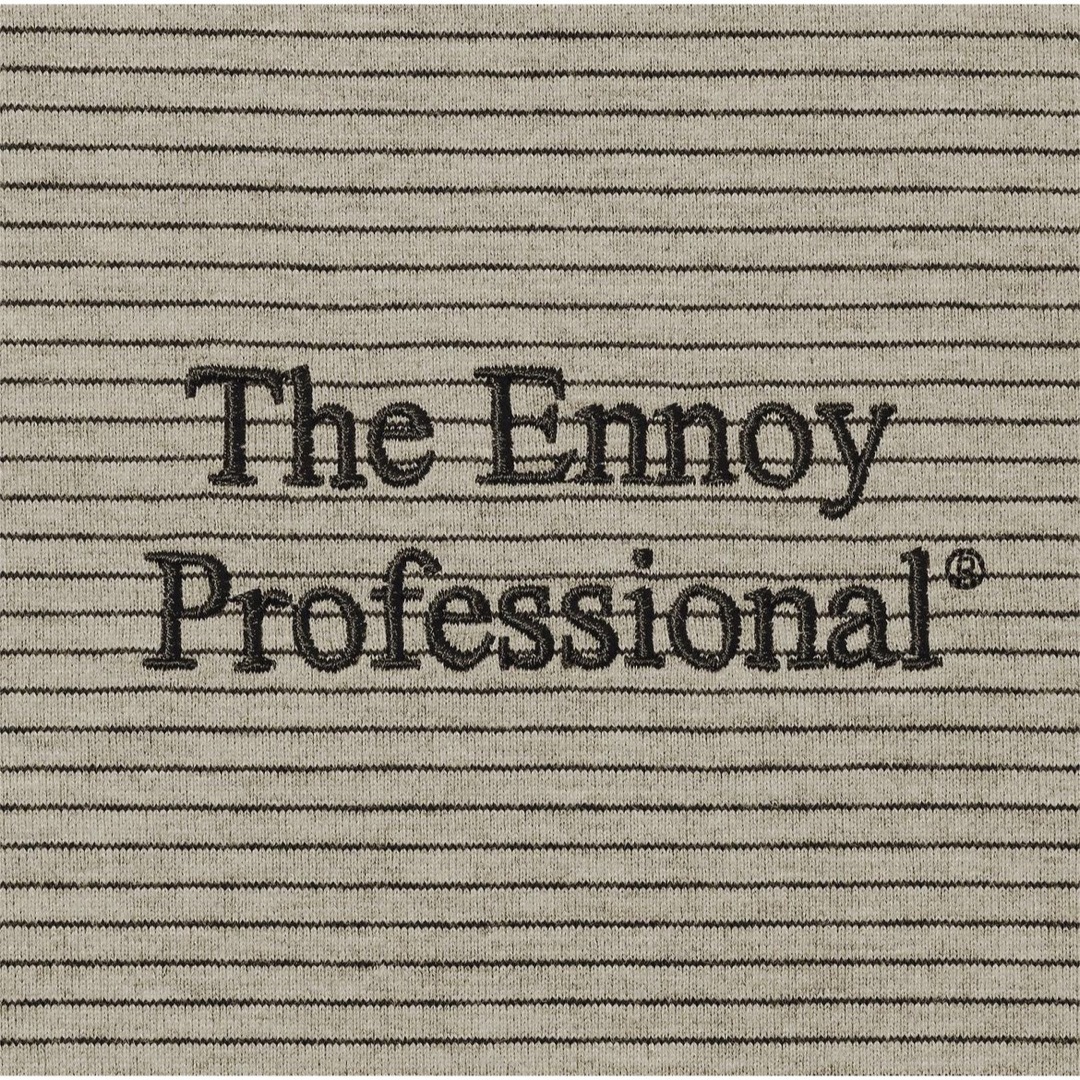 ennoy S/S Border T-Shirt (BEIGE × BLACK)-
