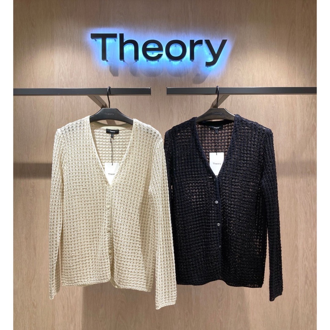 theory(セオリー)のTheory 22ss タックレース柄カーディガン レディースのトップス(カーディガン)の商品写真