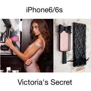 ヴィクトリアズシークレット(Victoria's Secret)の新品 Victoria'ssecret iPhoneケース 手鏡 リボン 姫系(iPhoneケース)