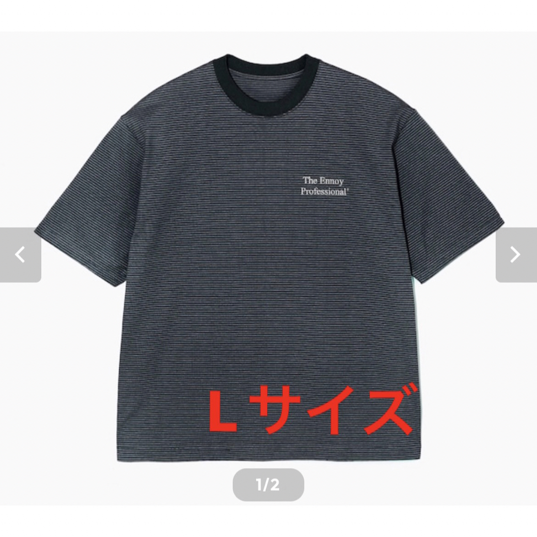 ennoy  S/S Boder T-Shirt (BLACK × WHITE) メンズのトップス(Tシャツ/カットソー(半袖/袖なし))の商品写真