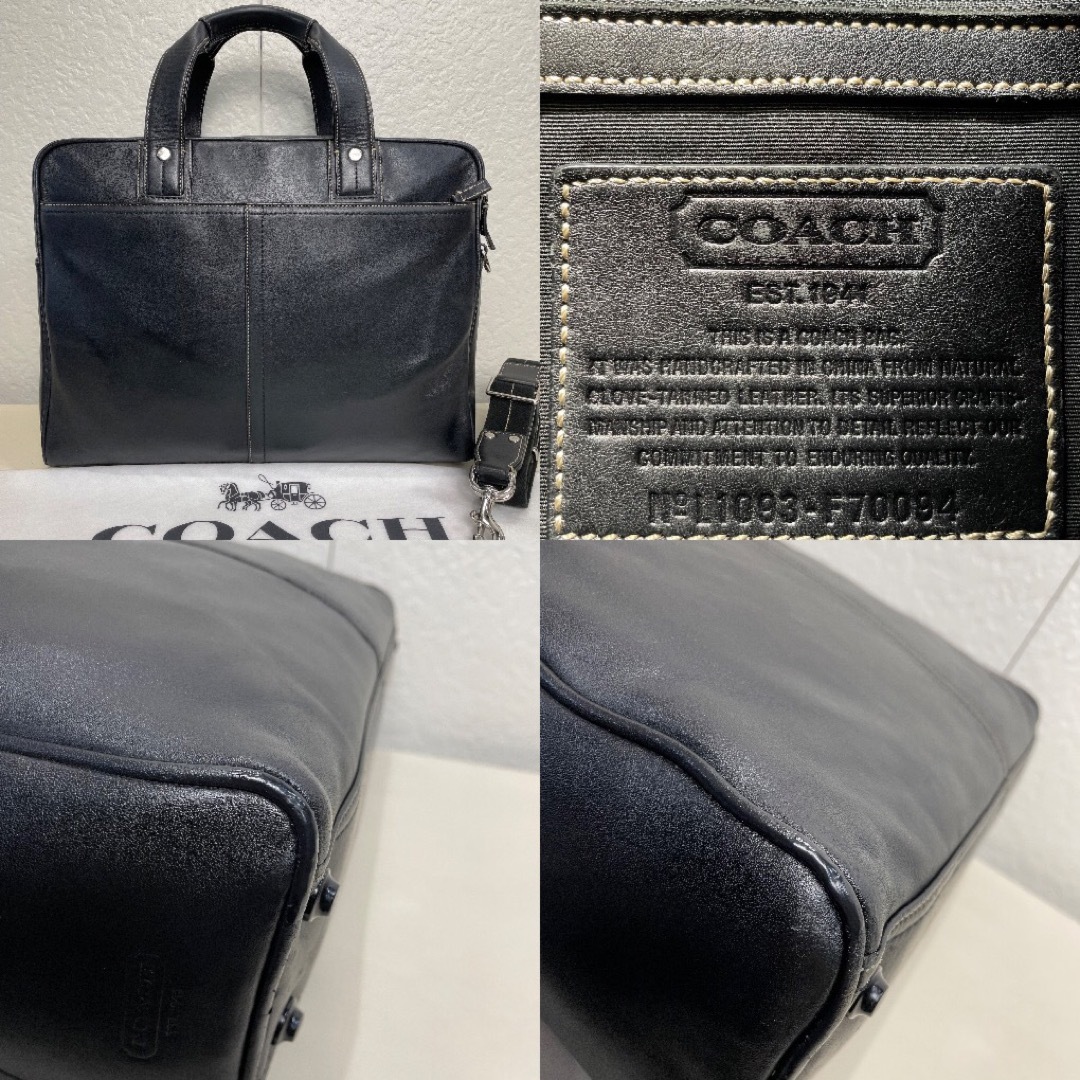 COACH(コーチ)の【格安】定価10.8万　コーチ　メンテ済み　ビジネス　バッグ　レザー　147 メンズのバッグ(ビジネスバッグ)の商品写真