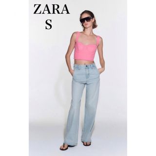 ザラ(ZARA)のZARA テクスチャービスチェトップス(タンクトップ)