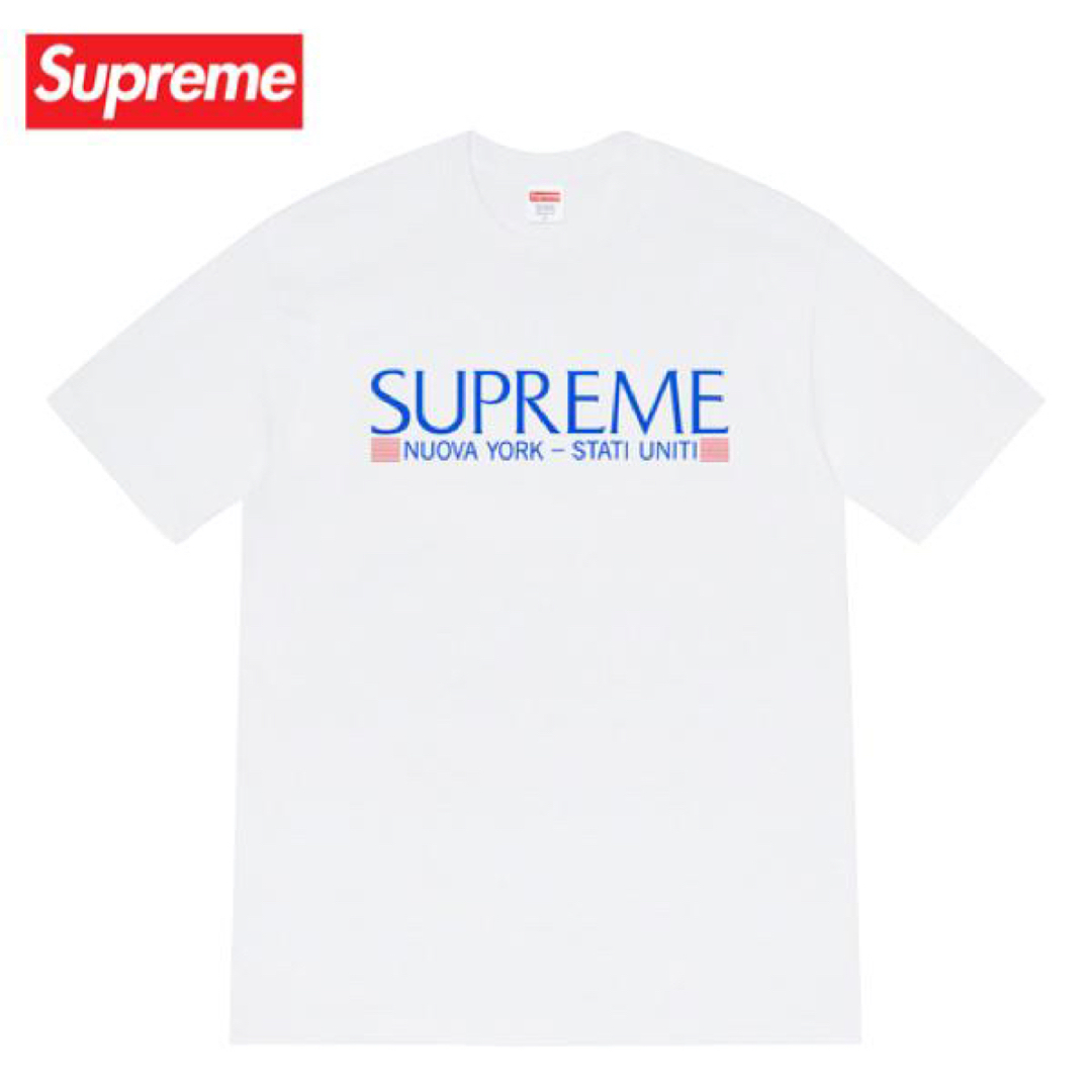 Supreme 2020FW Week1 Nuova York tee 黒 Ｌ