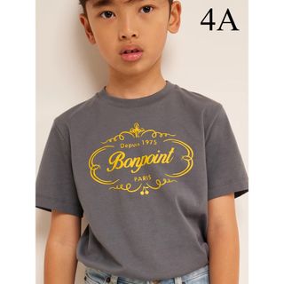 ボンポワン(Bonpoint)の新品 タグ付き Bonpoint ボンポワン ロゴ Tシャツ 4A(Tシャツ/カットソー)