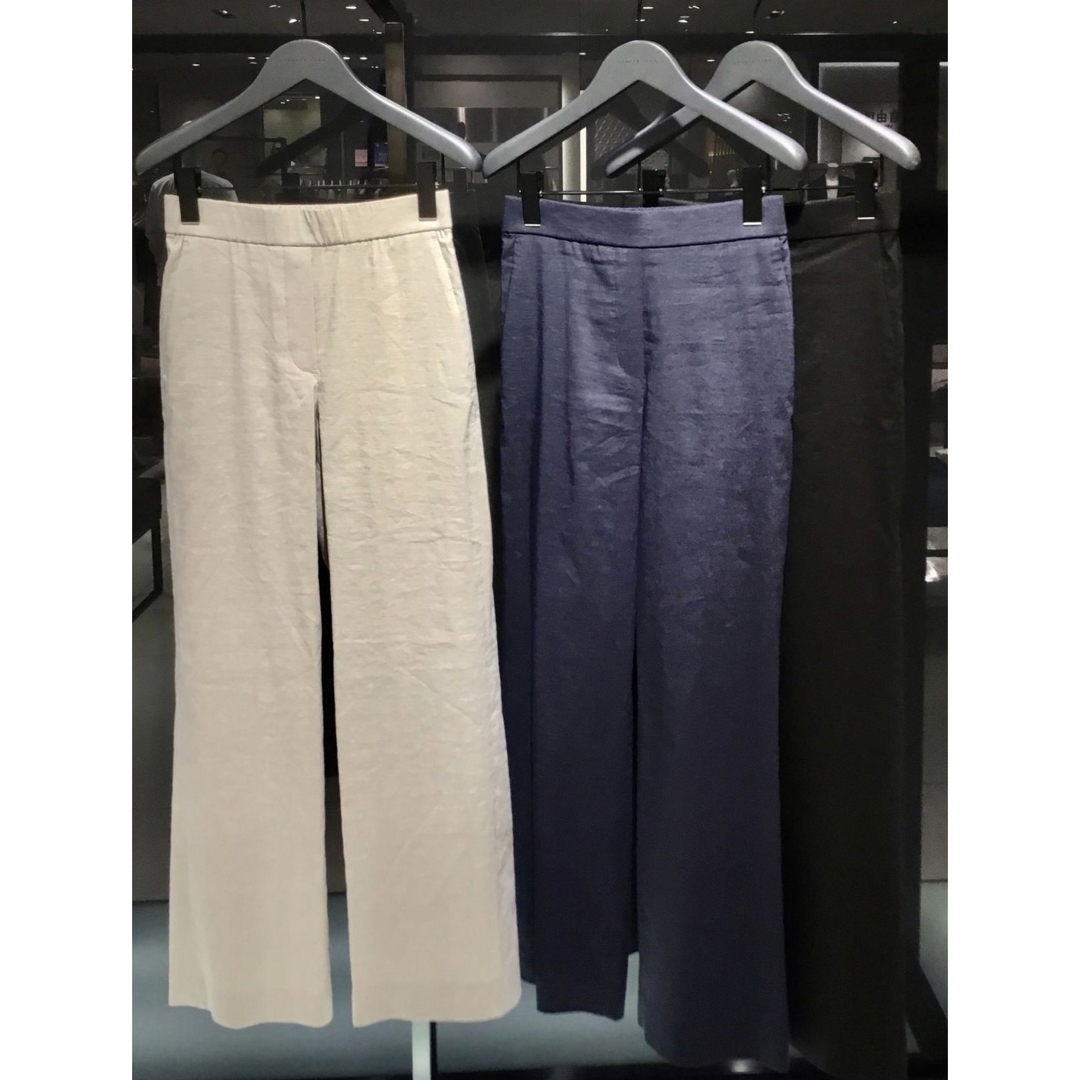 Theory luxe 21ss リネンワイドクロップドパンツ
