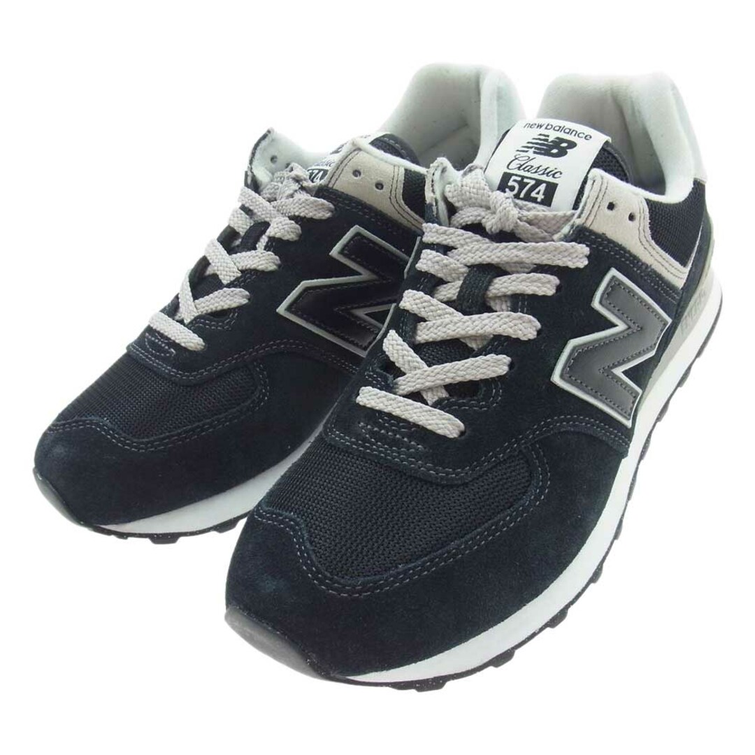 NEW BALANCE ニューバランス スニーカー ML574EVB スエード ローカット スニーカー ブラック ブラック系 26.5cm