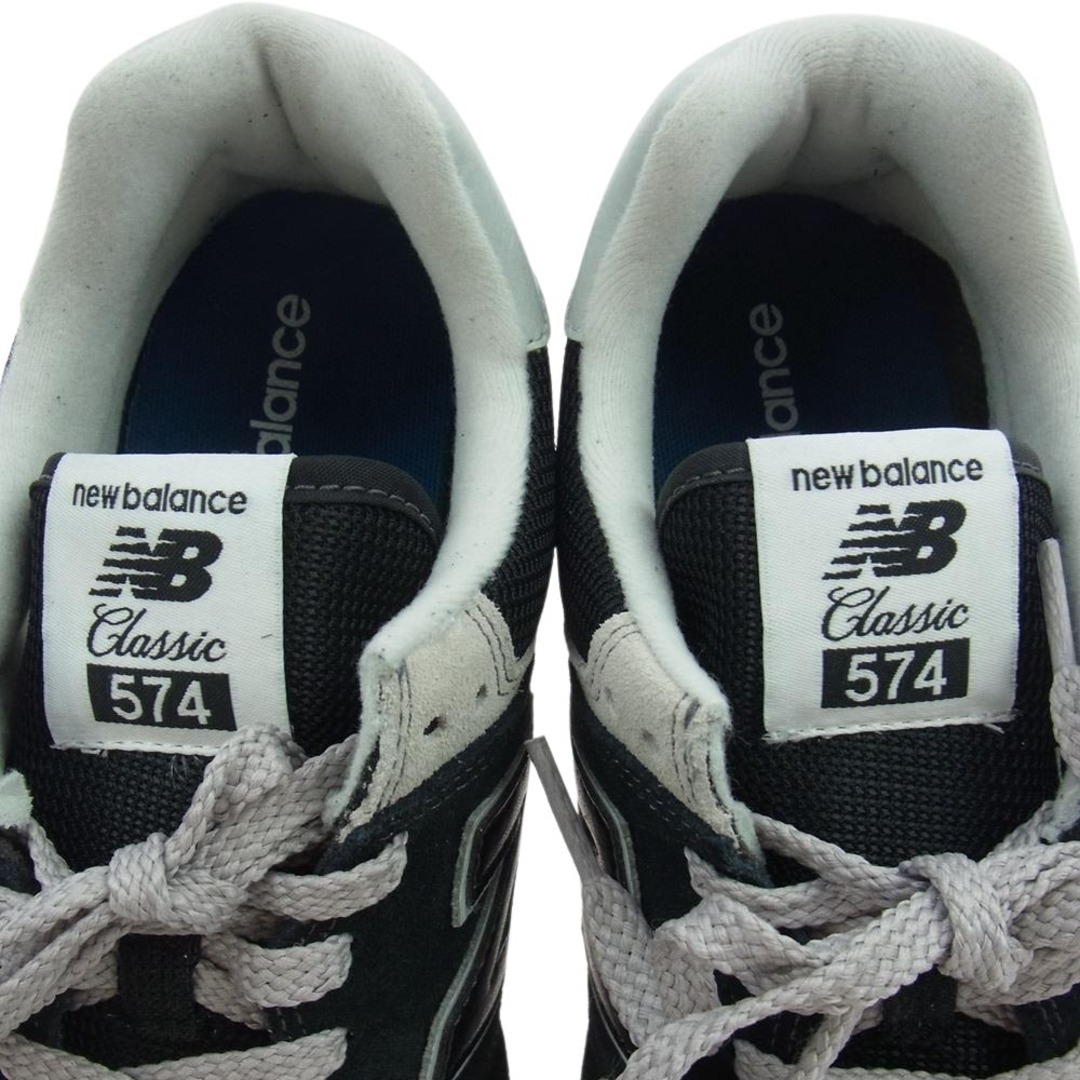 NEW BALANCE ニューバランス スニーカー ML574EVB スエード ローカット スニーカー ブラック ブラック系 26.5cm