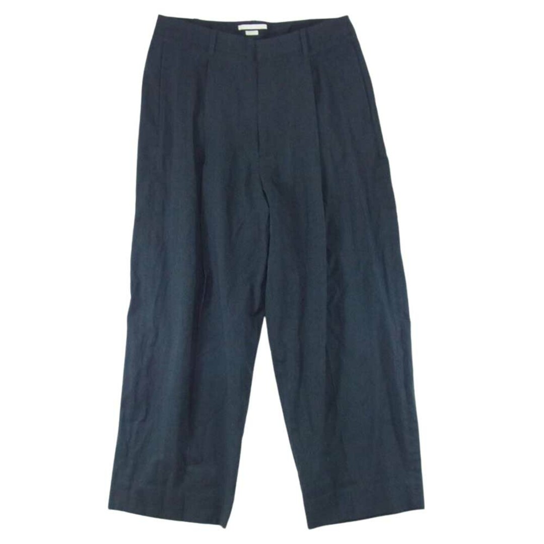 ブラームス   blurhms 23SS BHS23S015 Wool Rayon Silk Super Wide Slacks ウール レーヨン シルク スラックス パンツ グレー系 2【美品】