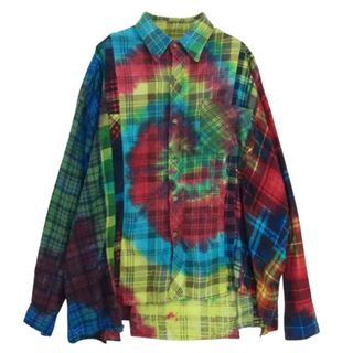 ニードルス(Needles)のNeedles ニードルス REBUILD BY NEEDLES Flannel Shirt-7 Cuts Wide Shirt リビルド バイ ニードルズ フランネル ワイド 長袖 シャツ マルチカラー系 サイズ表記無【美品】【中古】(シャツ)