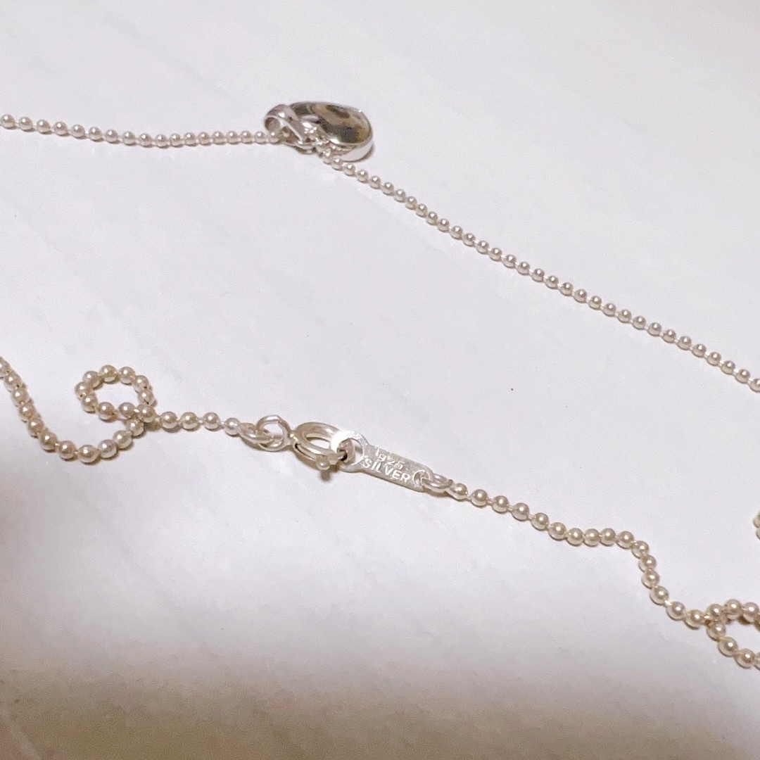 silver925/アバロンシェル（パウア貝）ハートネックレス レディースのアクセサリー(ネックレス)の商品写真