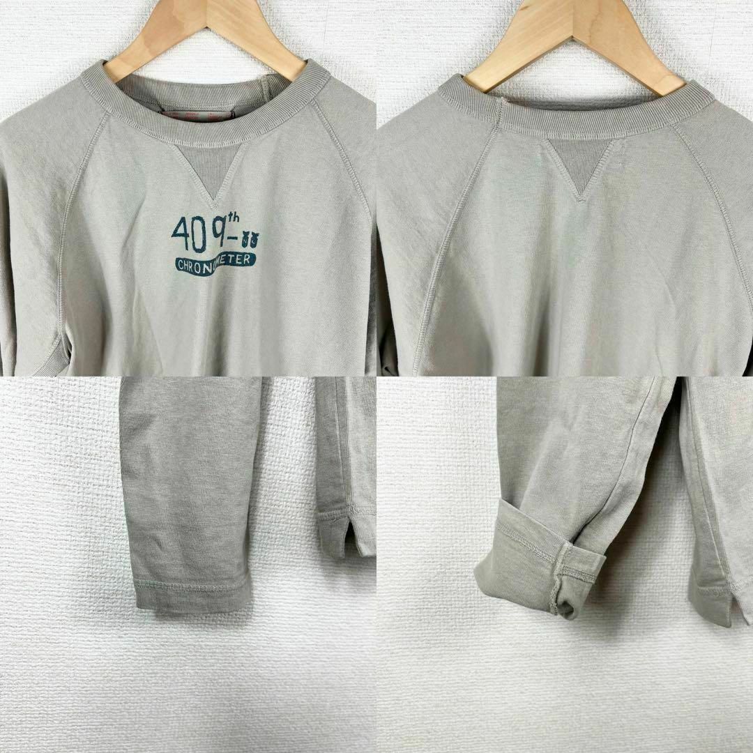 NATURAL LAUNDRY(ナチュラルランドリー)のメンズ　プリントTシャツ　長袖　シンプル　カジュアル　薄手　大きめ　ストリート メンズのトップス(Tシャツ/カットソー(七分/長袖))の商品写真