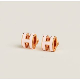 Hermes - エルメス HERMES 《Mini Pop H》 ピアス ピンク 新品未使用の
