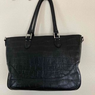 PELLE MORBIDA - ペッレモルビダ トートバック クロコ型押し