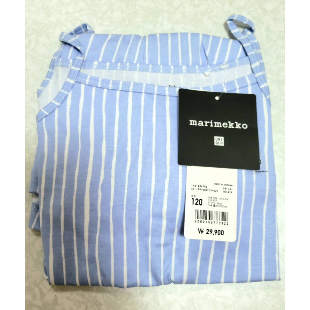 UNIQLO(ユニクロ)の新品★ユニクロ×マリメッコ　★Kids★サロペット★120cm★ キッズ/ベビー/マタニティのキッズ服女の子用(90cm~)(ワンピース)の商品写真