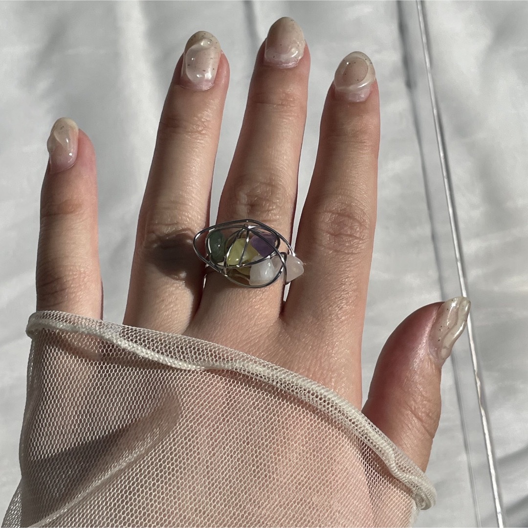 stone wrap ring _ストーン ラップ リング レディースのアクセサリー(リング(指輪))の商品写真