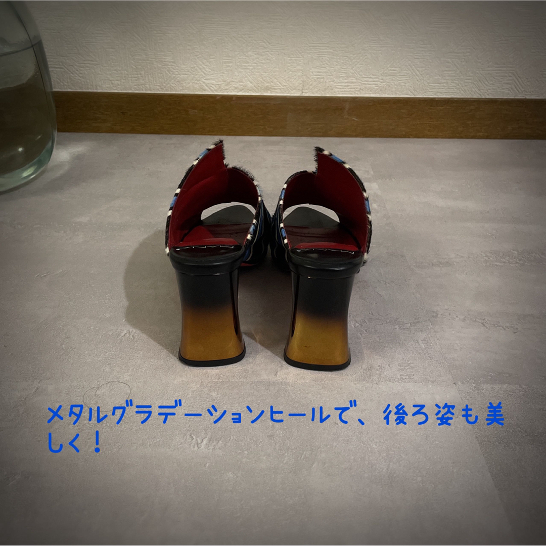 MANA メタルヒール　アシメカットサンダル レディースの靴/シューズ(サンダル)の商品写真