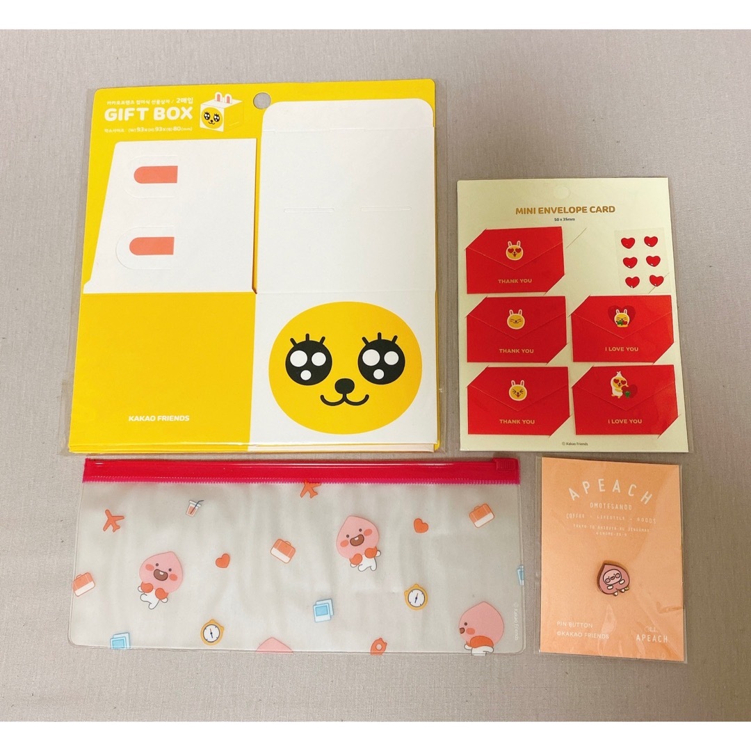 カカオフレンズ アピーチ ライアン ムジ 韓国 文房具 まとめ売り の