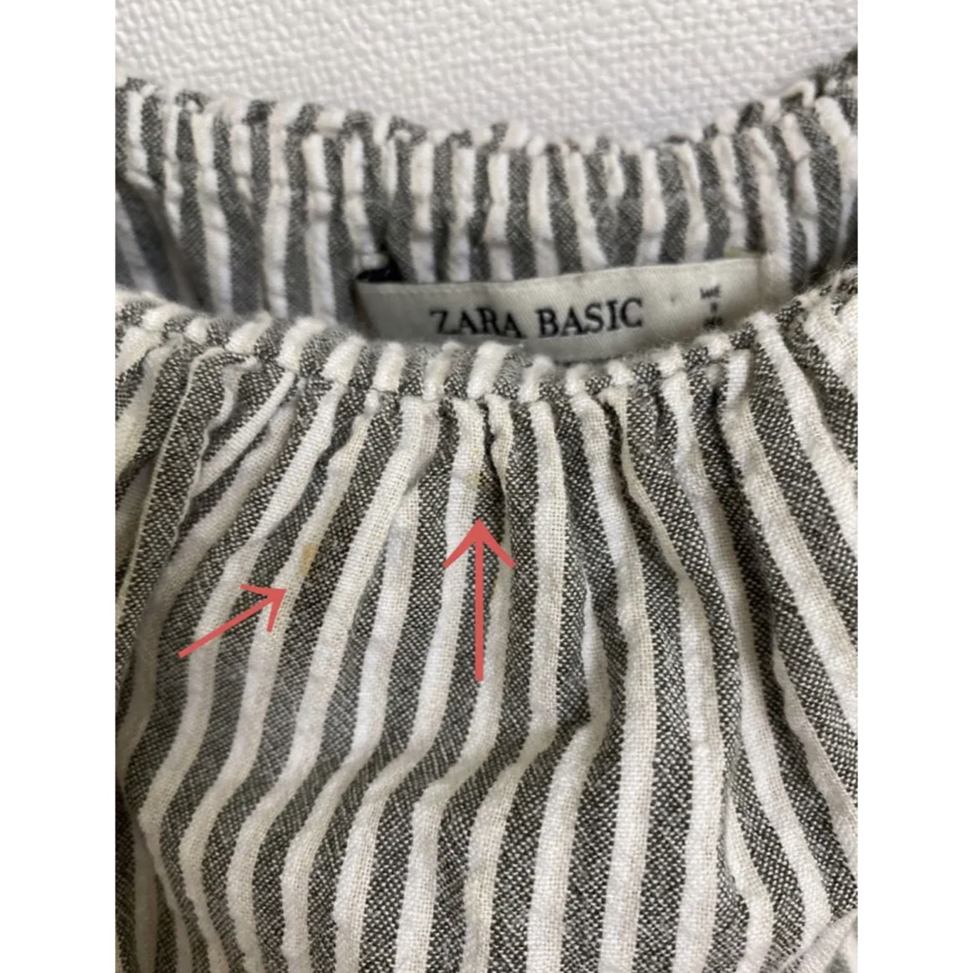 ZARA(ザラ)のZARA オールインワン　ストライプ　サイズXS レディースのパンツ(オールインワン)の商品写真