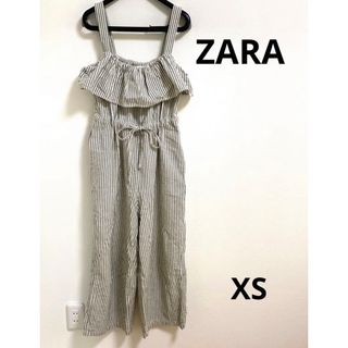 ザラ(ZARA)のZARA オールインワン　ストライプ　サイズXS(オールインワン)