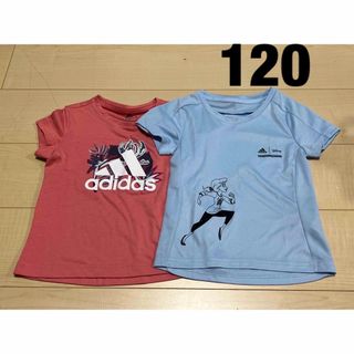 アディダス(adidas)のadidas ディズニー プリンセス 半袖Tシャツ  他　2枚セット120(Tシャツ/カットソー)