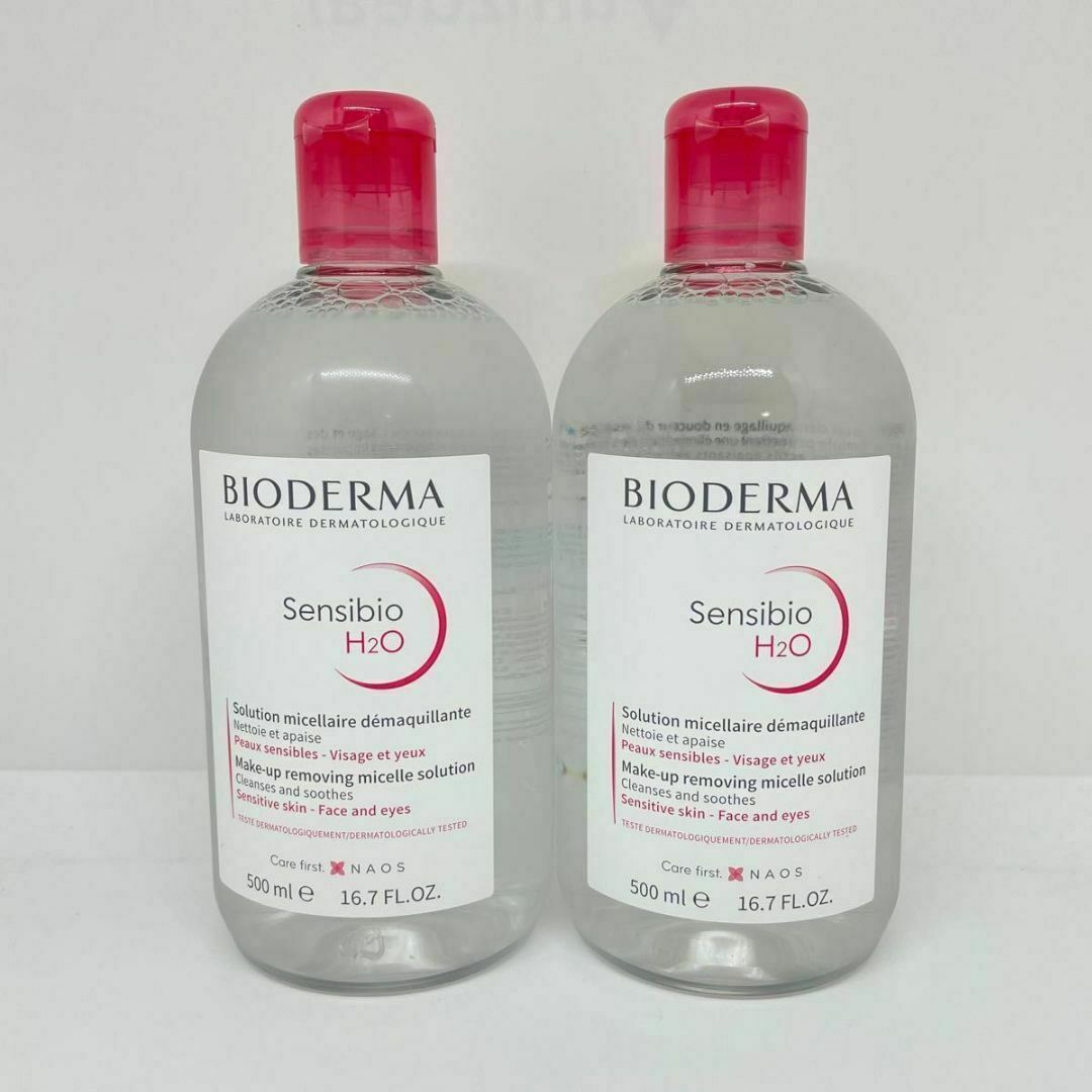 BIODERMA(ビオデルマ)のビオデルマ サンシビオ H2O エイチツーオー D 500ml 2本 コスメ/美容のスキンケア/基礎化粧品(クレンジング/メイク落とし)の商品写真