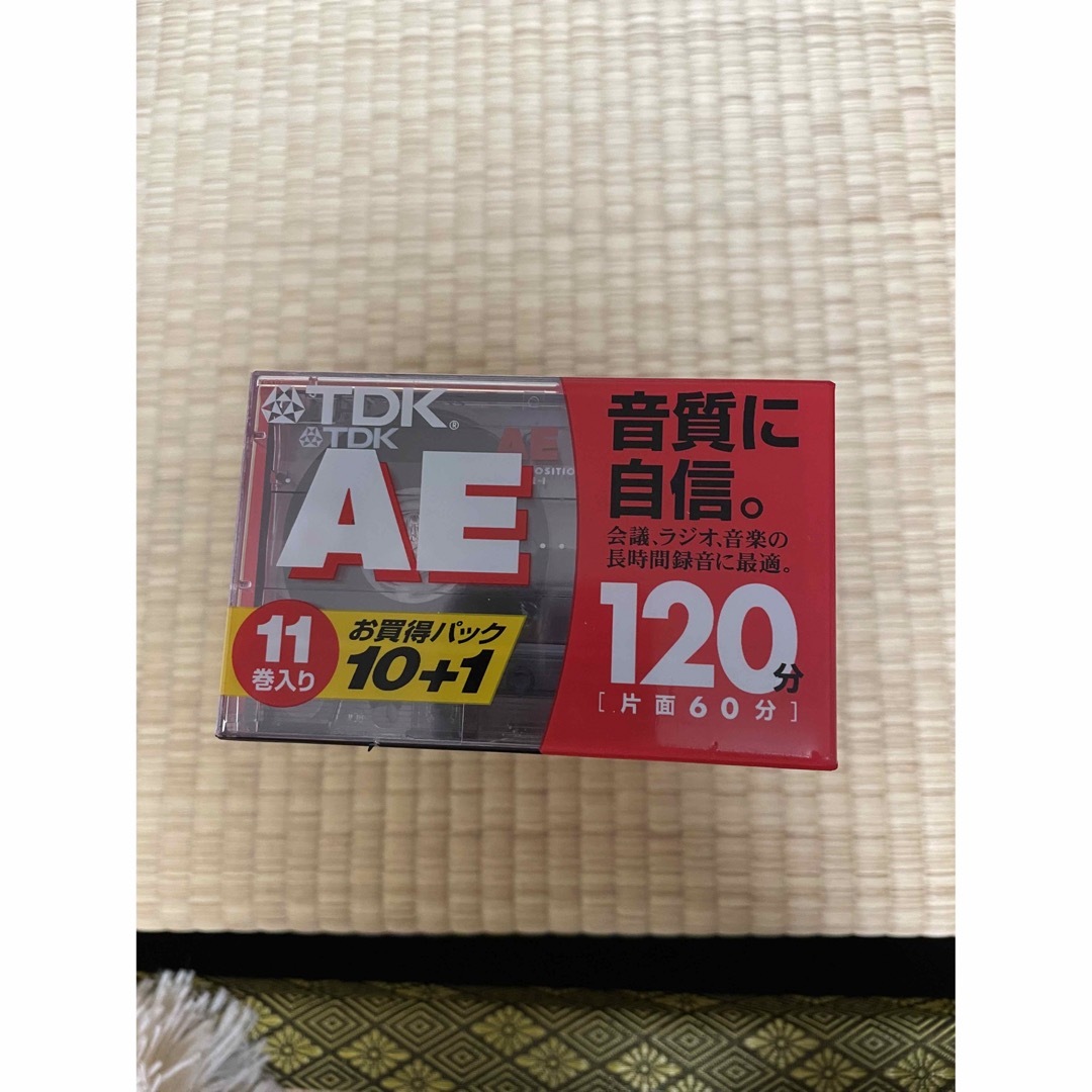 TDK(ティーディーケイ)の【新品未開封】カセットテープTDK AE120分11巻 [AE-120X11G] スマホ/家電/カメラのオーディオ機器(その他)の商品写真