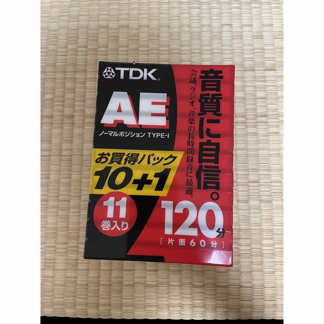 TDK(ティーディーケイ)の【新品未開封】カセットテープTDK AE120分11巻 [AE-120X11G] スマホ/家電/カメラのオーディオ機器(その他)の商品写真