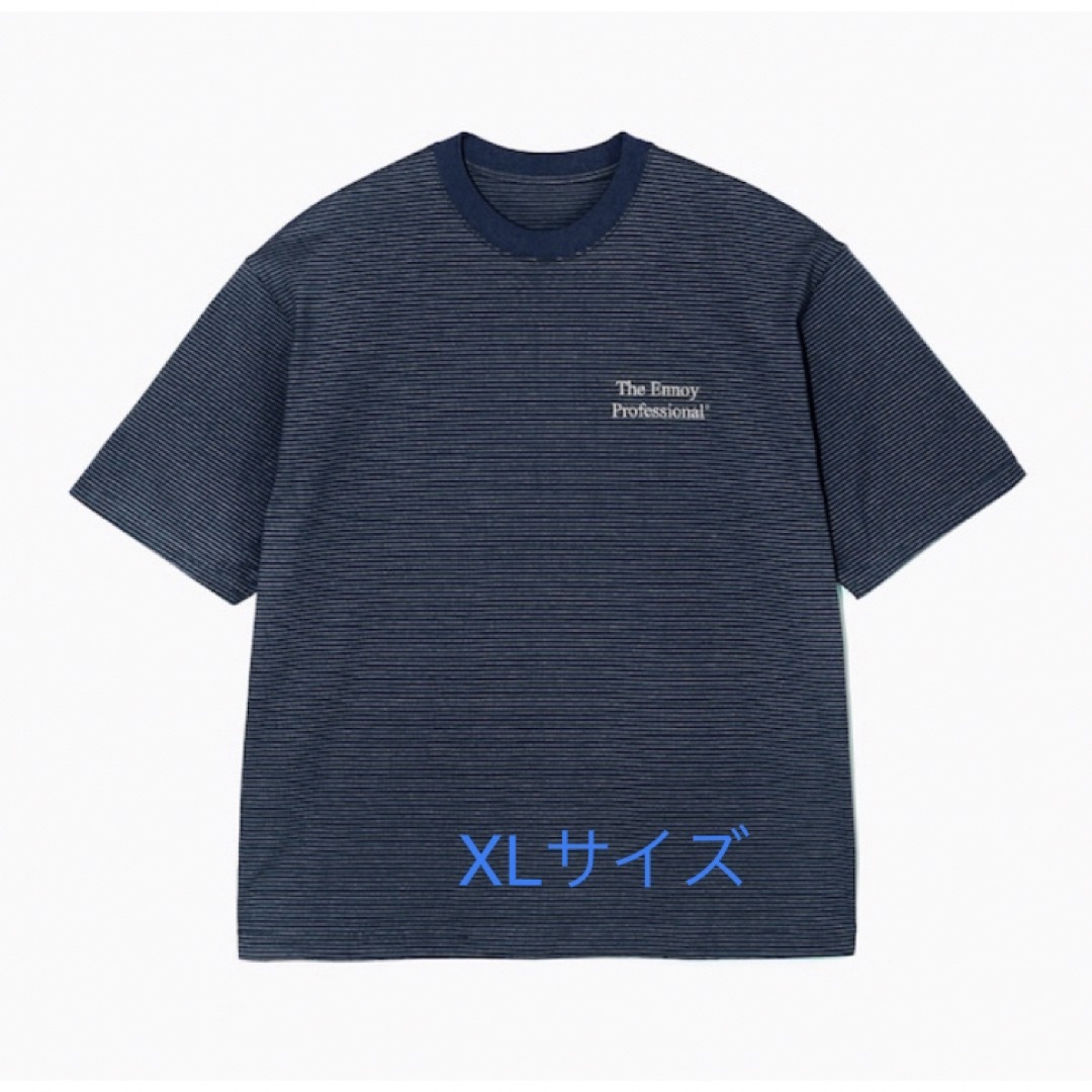 クーポンあるうちに！Boder T-Shirt (NAVY × WHITE)エンノイ