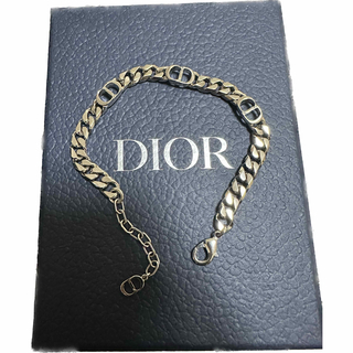 ディオール Dior ケニーシャーフ コラボ KENNY SCHARF  アクセサリー チェーン ブレスレット メタル シルバー 美品