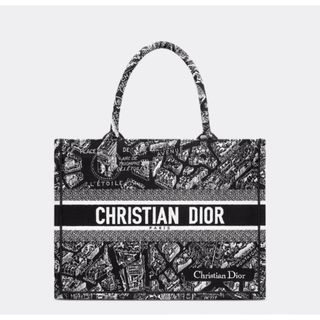 クリスチャンディオール(Christian Dior)の新品 DIOR BOOK TOTE ミディアムバッグ Paris ブラック(トートバッグ)