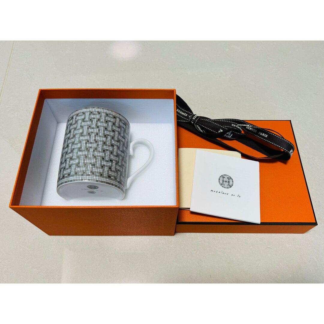 HERMES〈モザイク 24〉 プラチナ マグカップ新品未使用 - www