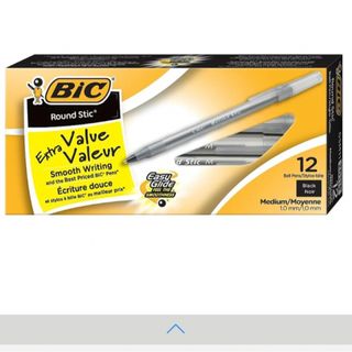 【北米直輸入】BiC 黒ボールペン　12本セット(ペン/マーカー)