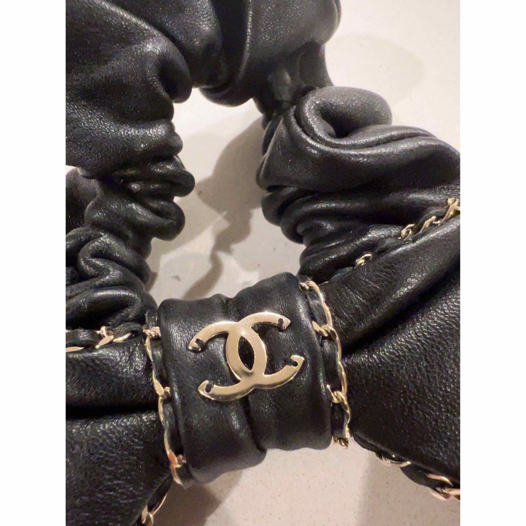 シャネル　CHANEL シュシュ　リボン　美品