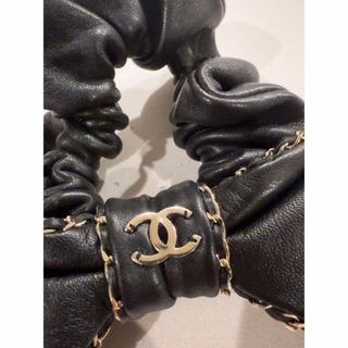 シャネル(CHANEL)のシャネル　CHANEL シュシュ　リボン　美品(ヘアゴム/シュシュ)