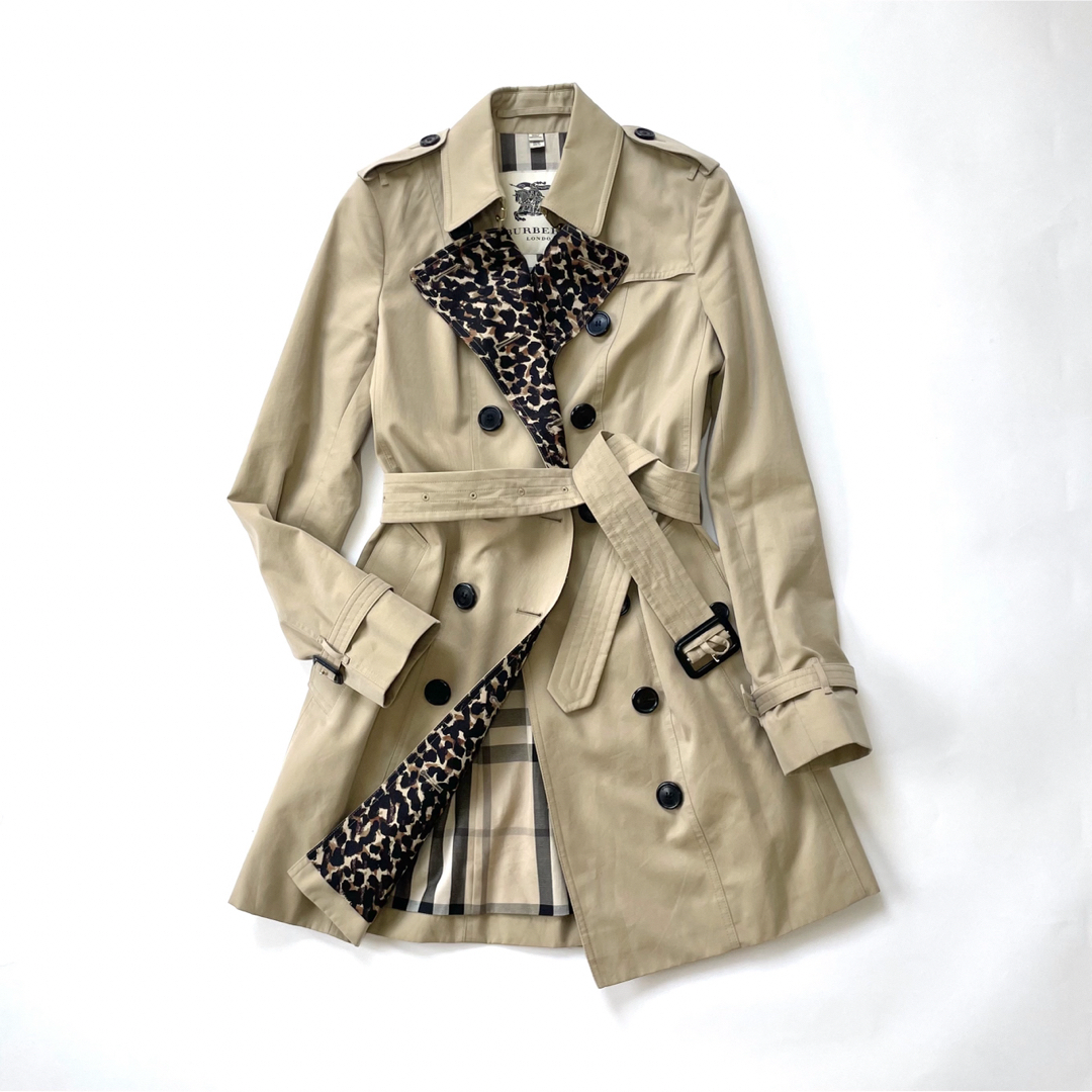 BURBERRY - バーバリーロンドン レオパードデザイン トレンチコート 40