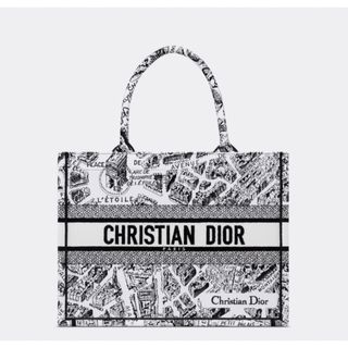 クリスチャンディオール(Christian Dior)の新品 DIOR BOOK TOTE ミディアムバッグ Paris ホワイト(トートバッグ)