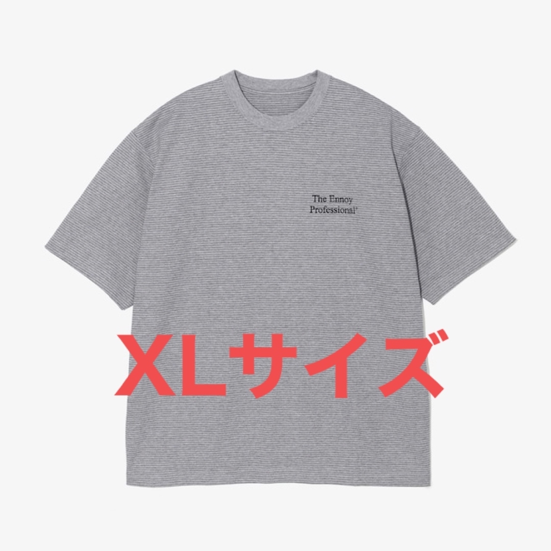 メンズennoy S/S Border T-Shirt (GRAY × BLACK)