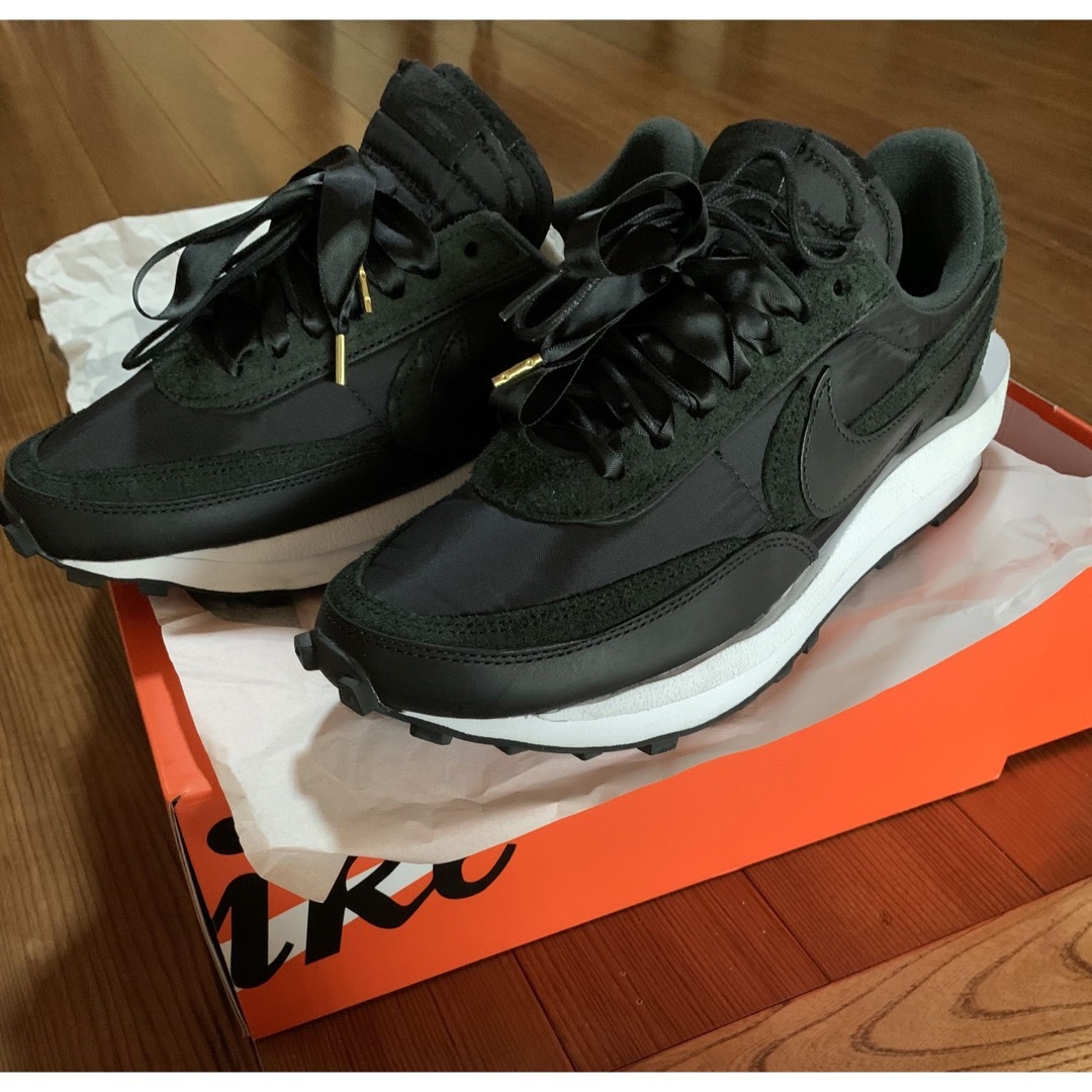 NIKE SACAI WAFFLE TRIPLE BLACK ナイキ サカイ