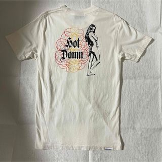 ヒステリックグラマー(HYSTERIC GLAMOUR)のヒステリックグラマー　バックプリントTシャツ　白　Mサイズ(Tシャツ/カットソー(半袖/袖なし))