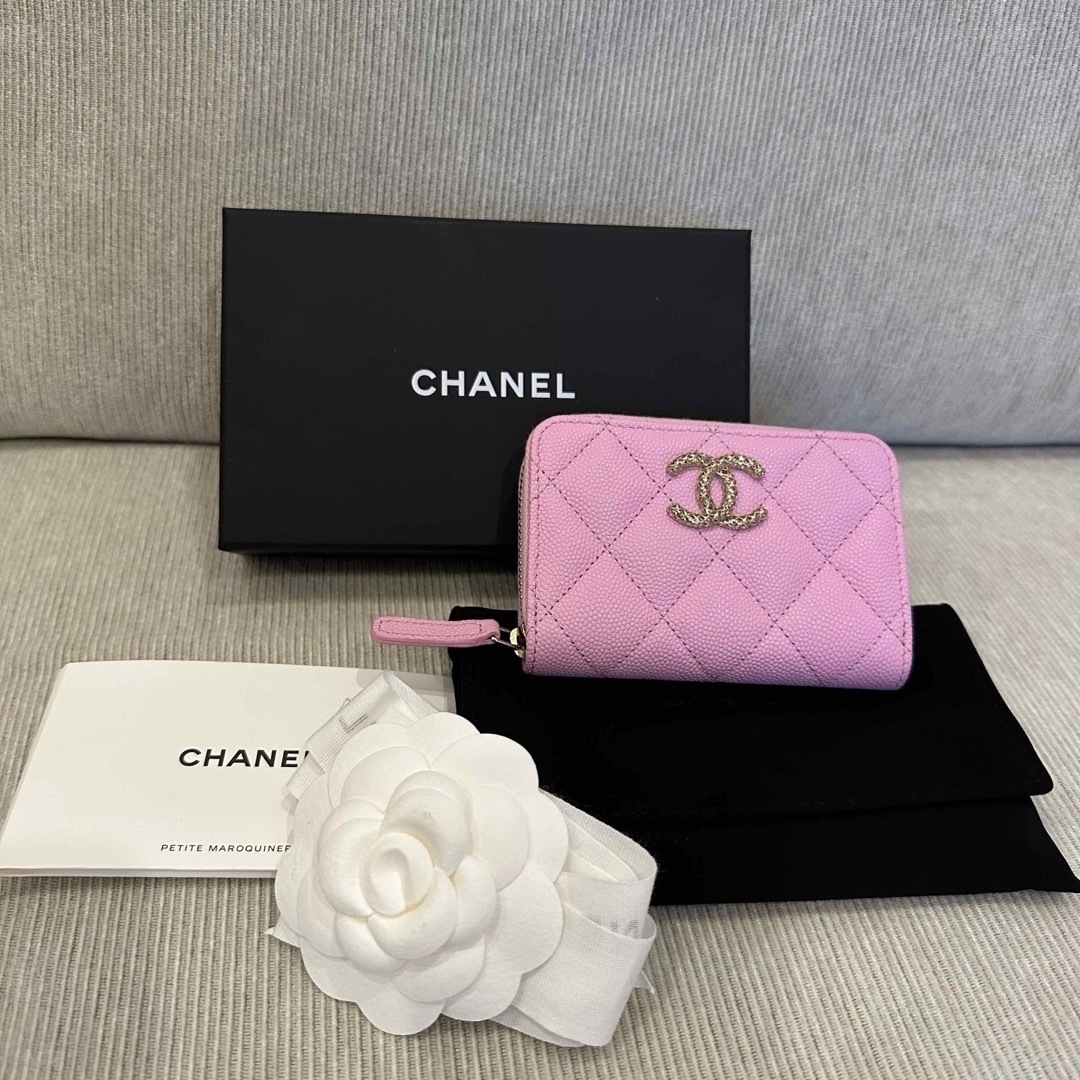 CHANEL シャネル ジップコインパース コインケース ミニ財布 バイカラー | フリマアプリ ラクマ