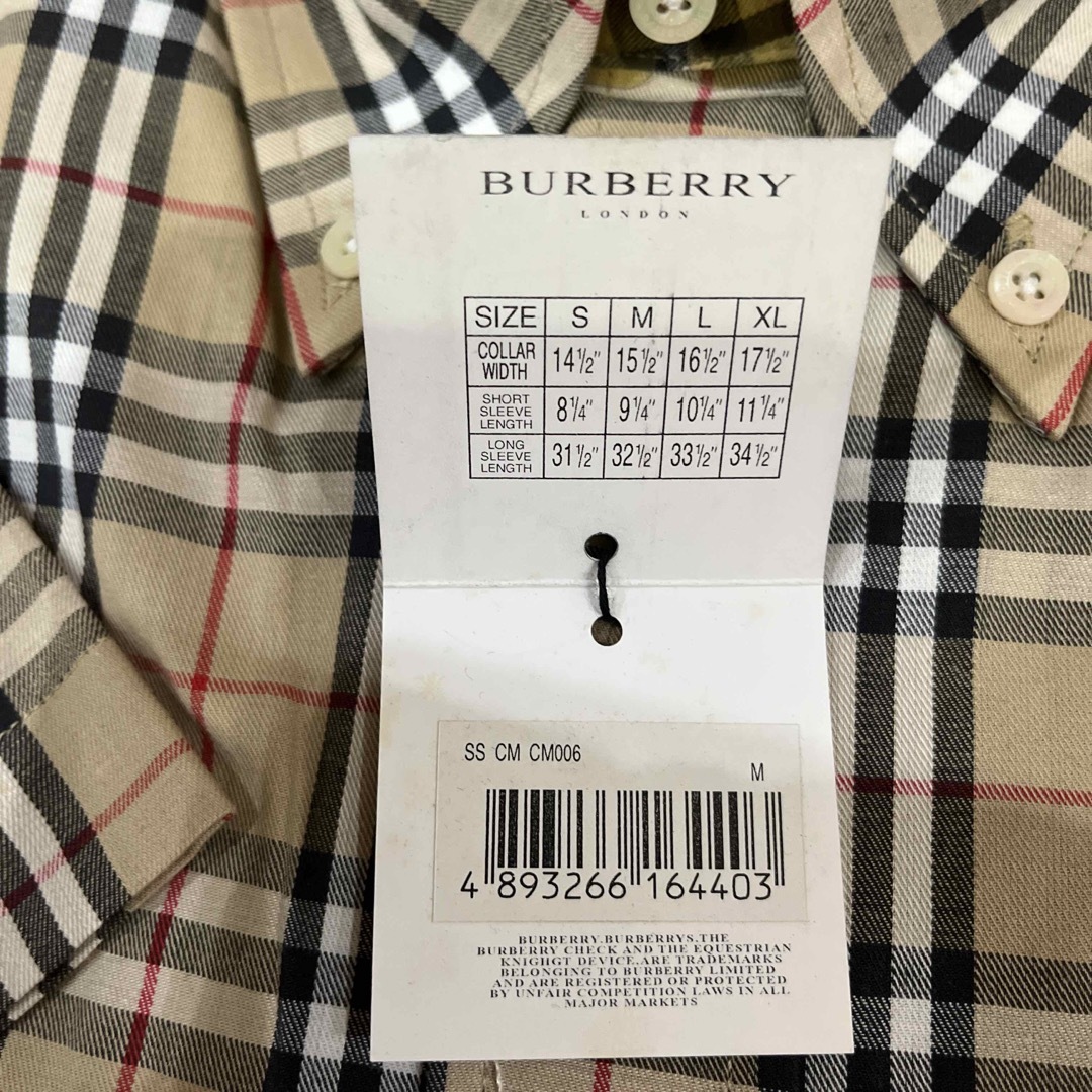 BURBERRY - 新品未使用 バーバリー 半袖シャツ メンズ バーバリー