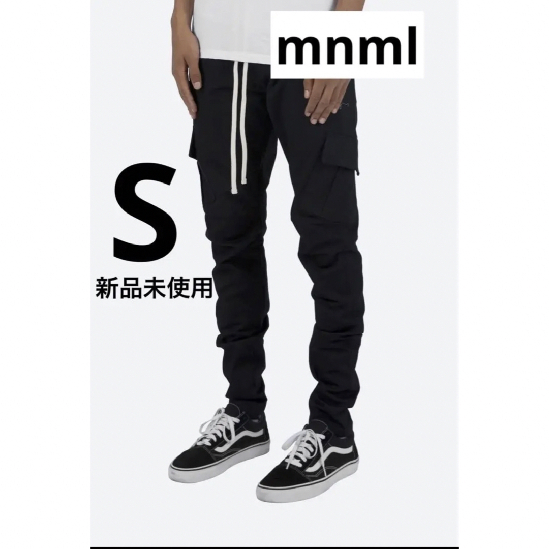 【新品未使用】mnml スリムカーゴパンツ Sサイズ