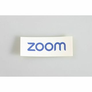 ズーム(Zoom)の非売品 zoom ノベルティ ロゴ ステッカー 白(その他)