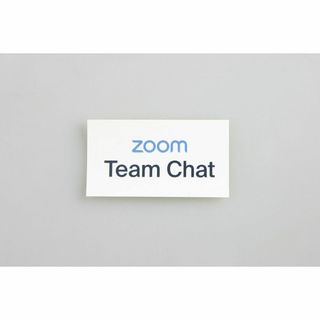 ズーム(Zoom)の非売品 zoom team chat ノベルティ ロゴ ステッカー(その他)