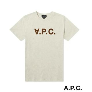 アーペーセー(A.P.C)のA.P.C. ロゴTシャツ メンズ 半袖クルーネック フロッキープリントXS(Tシャツ/カットソー(半袖/袖なし))